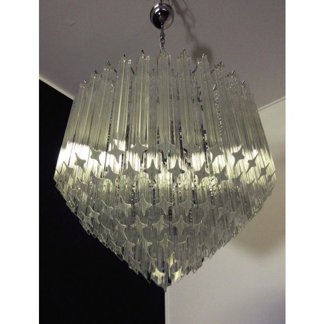 Murano Glass Chandelier, 1982 For Sale - Image 4 of 16