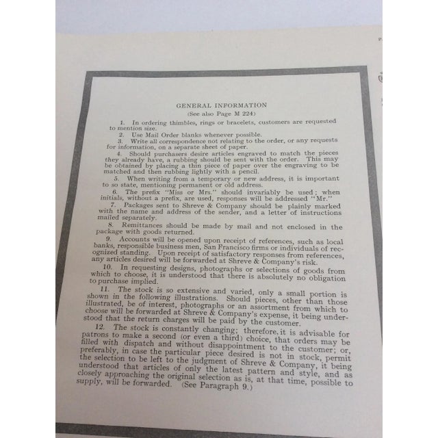 Paper Shreve & Company Bronze Plaque Catalog Book For Sale - Image 7 of 11