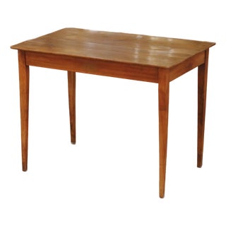 19th Century French Louis Philippe Wild Cherry Side Table or Writing Desk For Sale