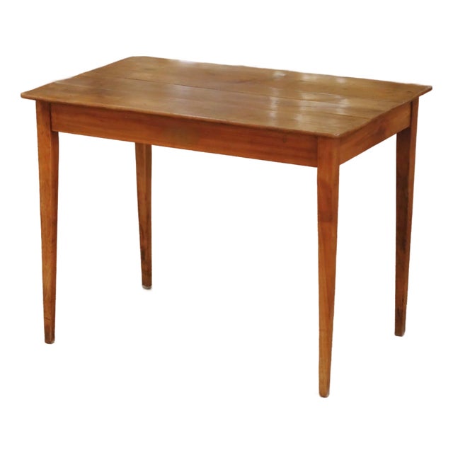 19th Century French Louis Philippe Wild Cherry Side Table or Writing Desk For Sale
