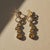 Modern Contemporary Silver Citrine Earrings, Pair For Sale - Image 3 of 6