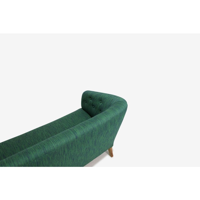 Attributed to Ludvig Pontoppidan Danish Cabinetmaker Wool Sofa, Circa 1940 For Sale - Image 11 of 13
