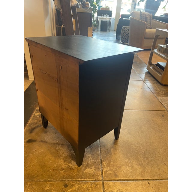 Pair of Matte Black Wood Nightstands / Side Tables For Sale - Image 4 of 4