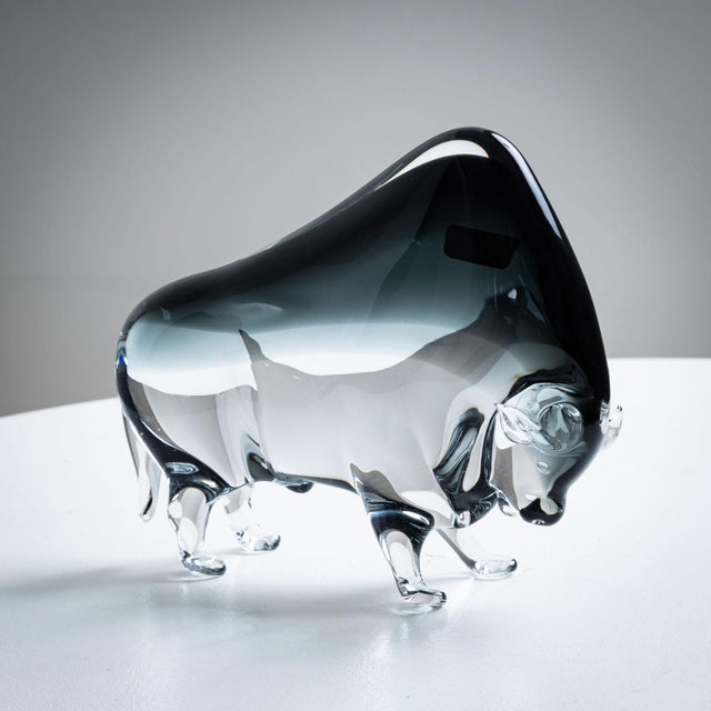 20th Century Murano Glass Buffalo from V. Nason & Co., Italy For Sale - Image 4 of 7
