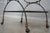 Wrought Iron Mahogany Rolling Bar Cart For Sale - Image 11 of 12