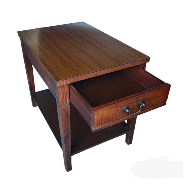 1960s Vintage Mersman 7641 Federal Style Mahogany End Table Chairish