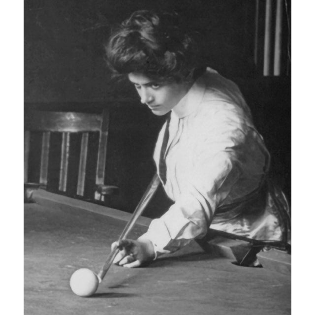Not Yet Made - Made To Order Bohemian Women Playing Billiards - Vintage Photograph For Sale - Image 5 of 5