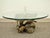 Vintage Mid Century Modern Live Edge Glass Top Burl Wood Pedestal Coffee Table For Sale - Image 11 of 11