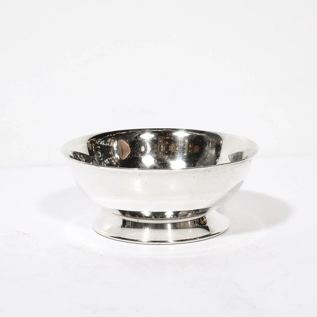 Mid 20th Century Silver Plated Bowl by d.w. Haber and Son Ny For Sale - Image 5 of 8
