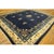 Antique Chinese Allover Floral Blue 1920s Rug, Circa Date: 1920s. This exceptional Chinese Art Deco piece captures the...