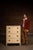 c. 1940s-1950s; Simmons Manufacturing Co. - Kenosha, WI A tall, four-drawer steel dresser finished in a soft cream enamel-...