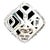 Traditional 1990s Pair of John Hardy Estate Square Ornate Clip-on Earrings 18k Y Gold + Sterling Silver For Sale - Image 3 of 7
