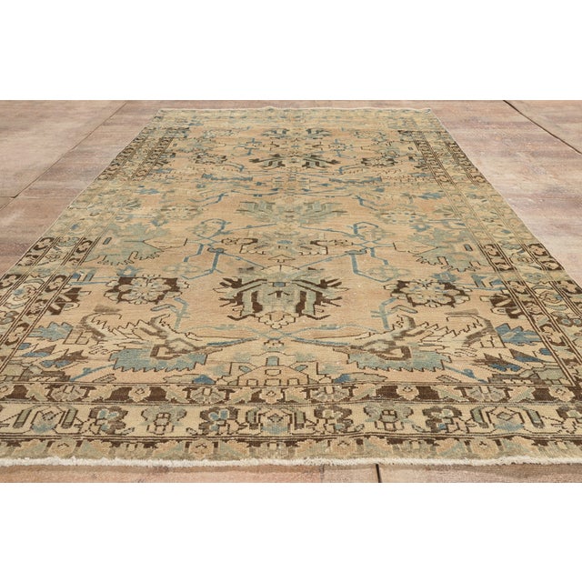 Vintage Persian Hamadan Rug, 05'05 X 09'08 For Sale - Image 9 of 10