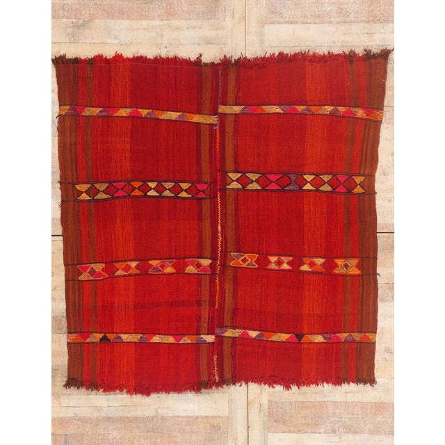 Vintage Turkish Kilim Rug, 05'07 X 05'07 For Sale - Image 10 of 10