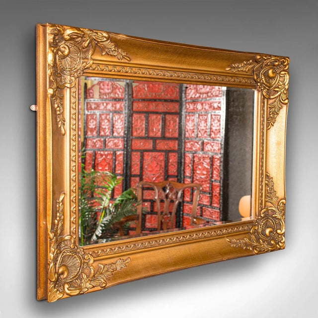 1970s Large Vintage Giltwood Decorative Mirror For Sale - Image 10 of 10