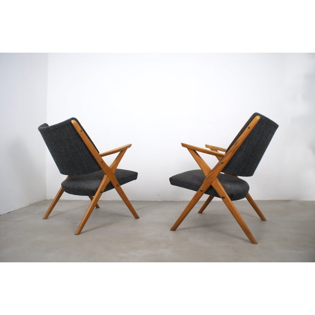 Mid-Century Modern Vintage Italian Dal Vera Chairs, 1960s, Set of 2 For Sale - Image 3 of 5