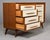 Italian Mid-Century Eight-Drawer Chest in Mahogany & Cream Lacquer For Sale - Image 9 of 12