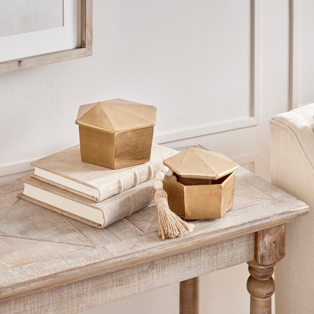Luca Lidded Boxes, Set Of 2 For Sale In Chicago - Image 6 of 9