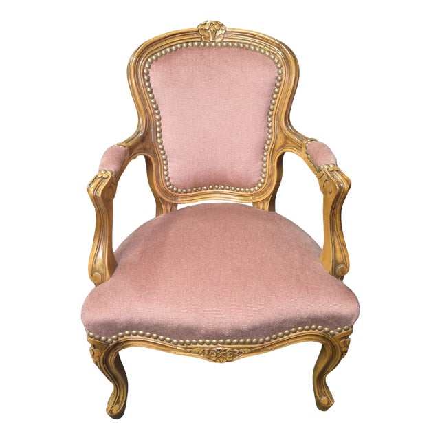 Louis-Philippe Style Children's Armchair in Walnut, 1950s For Sale