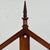 Unusually Marvelous Antique House Shaped Folk Art Primitive Spool Tri-Level Wooden Wall Shelf Unit For Sale - Image 4 of 11