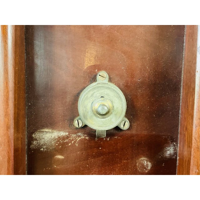 Brown Antique Mahogany and Leather Inset Round Tilt-Top Table For Sale - Image 8 of 9