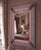 Glass Venetian Rectangular Pink and Grey Murano Glass Mirror, 1970 For Sale - Image 7 of 13