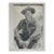 PENCIL DRAWING Western Cowboy Art Original Vintage Signed Daria Kingman For Sale