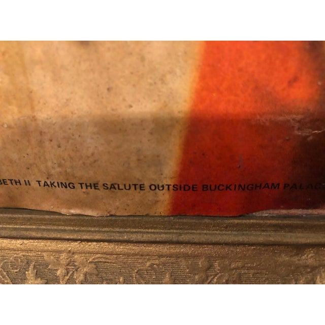 Queen Elizabeth II Taking a Salute Outside Buckingham Palace Print For Sale In Providence - Image 6 of 8