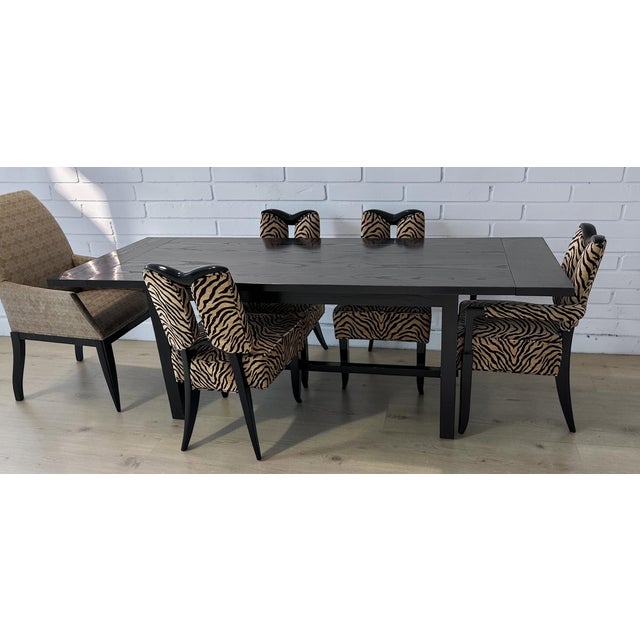 Modern Modern Maxine Snider Black Dining Extension Table For Sale - Image 3 of 4