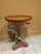 Late 20th Century French Style Mixed Metal and Scalloped Wood Top Accent Table For Sale - Image 10 of 11