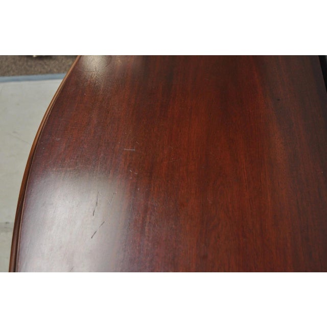 Vintage Georgian Mahogany Bow Front Server Chest Commode Dresser by John Stuart For Sale - Image 9 of 13