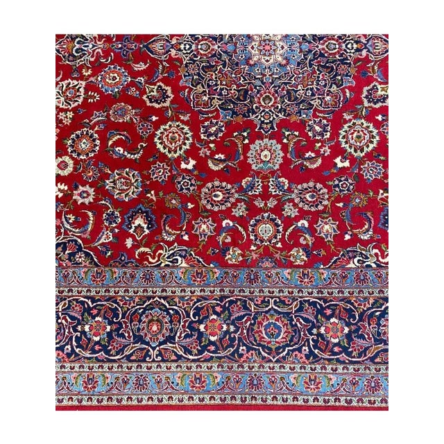 10x13 1960sPersian Kashan Area Rug - 100688 For Sale - Image 12 of 13