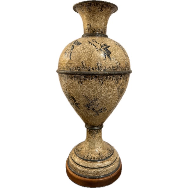 Renaissance Pair of Theodore Alexander Vases For Sale - Image 3 of 12