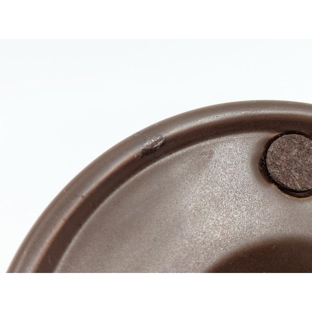 Small Brown Ceramic Barbados Ashtray by Angelo Mangiarotti for Danese, 1964 For Sale - Image 6 of 7