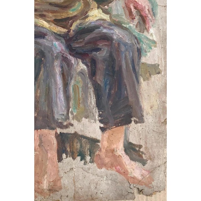 Soviet Era Child Portrait, Original Oil Painting, Ukrainian Artist 66-43 For Sale - Image 6 of 6