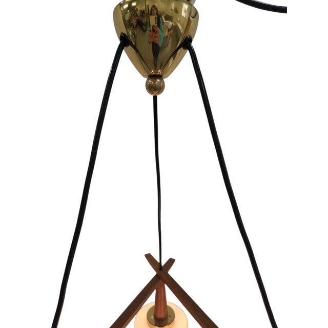Danish Pendant Lamp in Teak Wood, 1960s For Sale - Image 16 of 18
