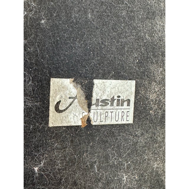 Vintage Coastal Sculptural Metal Palm Tree Candlestick Holders by Austin Sculpture-Pair For Sale - Image 11 of 12