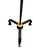 Metal Mid 20th Century Colonial Style Iron Floor Lamp With Mustard Punch Tin Shade For Sale - Image 7 of 10