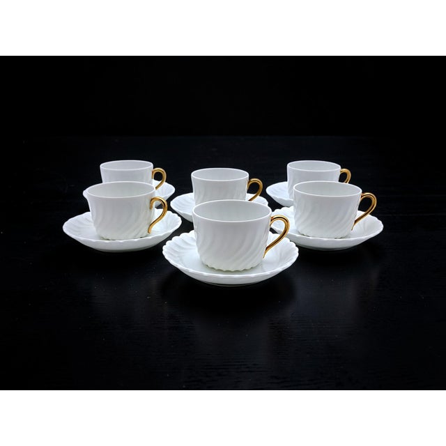 Ancona Teacups by Richard Ginori for Doccia Manufacture, 1980s, Set of 12 For Sale - Image 9 of 10