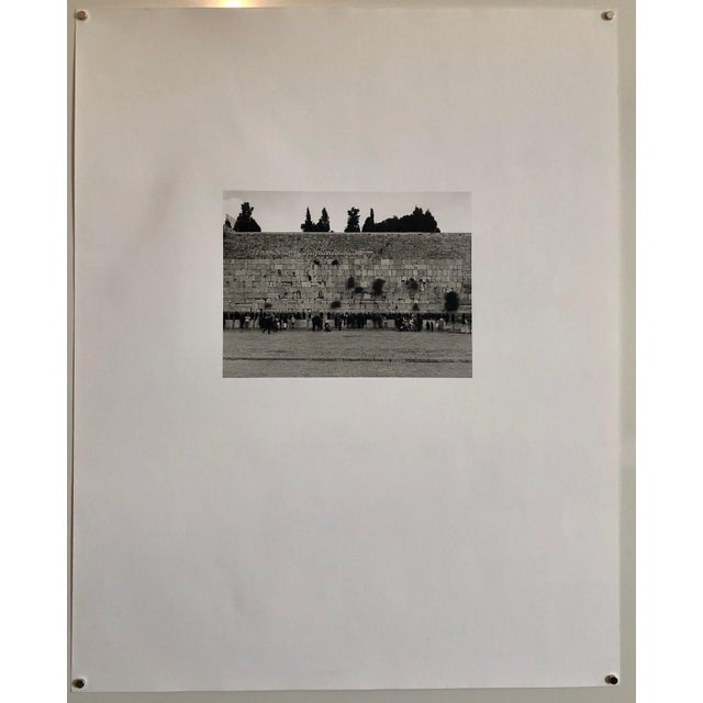 Mikael Levin, Jerusalem, Israel Western Wall Ed of 5 Vintage Silver Gelatin Photograph Print For Sale - Image 4 of 4