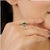 Green Classic Bezel Set Green Onyx Solitaire Ring in 925 Silver- Unisex Ring - Size 8 For Sale - Image 8 of 12