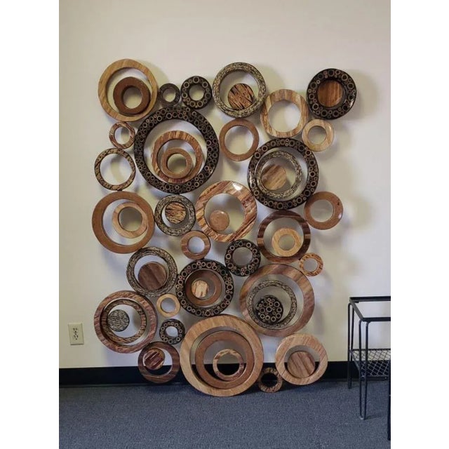 Modern 1990s Marquis Collection of Beverly Hills Large Multiple Circular Collage Wall Sculpture #1 For Sale - Image 3 of 12