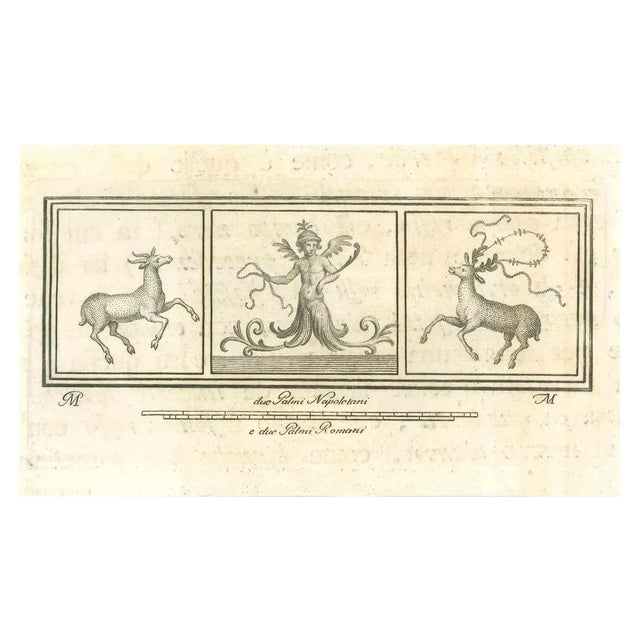 Giovanni Elia Morghen, Ancient Roman Scene, Etching, 18th Century For Sale