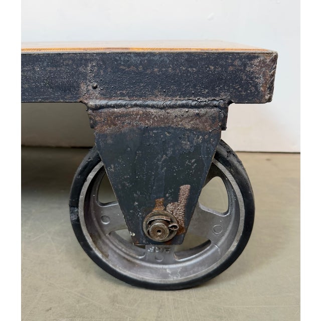 Industrial Black Coffee Table Cart, 1960s For Sale - Image 10 of 17