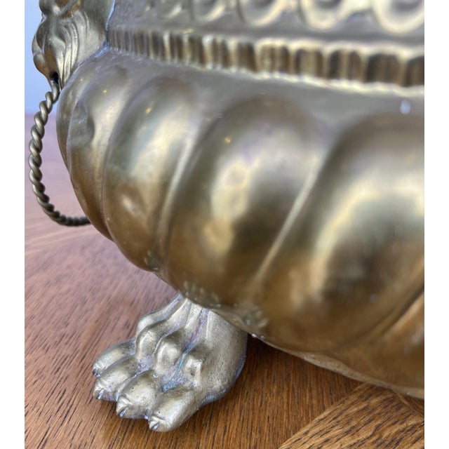 Metal Vintage Style Plant Pot in Brass For Sale - Image 7 of 18