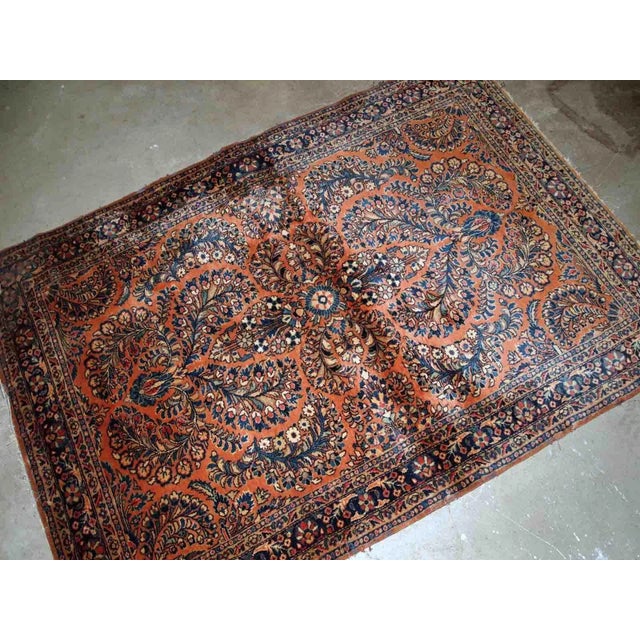 1920s Antique Persian Sarouk Rug For Sale In New York - Image 6 of 8