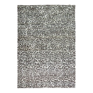 Leopard Vintage Inspired Turkish Silk Rug - 8'1" x 10'10" For Sale