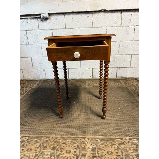 Early 20th Century Antique Spool-Turned/Bobbin-Stlye Side Table For Sale - Image 5 of 15