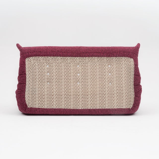 Textile Ligne Roset Togo 3-Seater in Wild Berry Bouclé - Vintage Restored & Authentic For Sale - Image 7 of 18