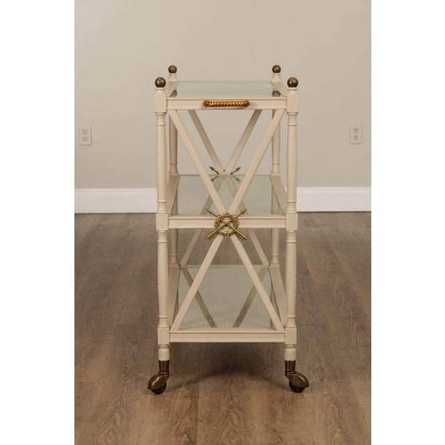 Regency Style Vintage Three Tier Serving Trolley For Sale - Image 11 of 12
